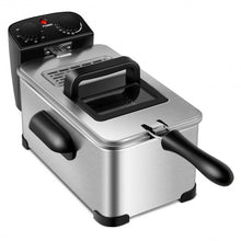 Load image into Gallery viewer, 3.2 Quart Electric Stainless Steel Deep Fryer with Timer