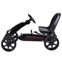 Load image into Gallery viewer, Outdoor Kids 4 Wheel Pedal Powered Riding Kart Car-Black
