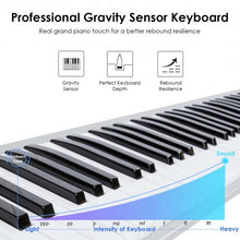 Load image into Gallery viewer, 61-key MIDI Bluetooth Portable Electronic Piano