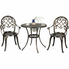 Load image into Gallery viewer, 3 pcs Outdoor Set Patio Bistro with Attached Removable Ice Bucket