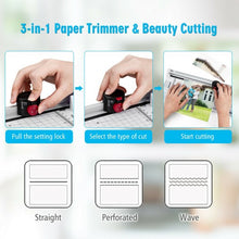 Load image into Gallery viewer, 9" Hot and Cold Paper Trimmer with 25 Pouches and Corner Rounder-White