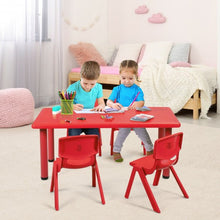 Load image into Gallery viewer, 4-pack Kids Plastic Stackable Classroom Chairs-Red