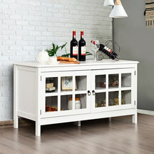 Load image into Gallery viewer, 50" TV Stand Modern Wood Storage Console with 2 Doors-White