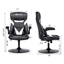 Load image into Gallery viewer, Rocking Gaming Chair Height Adjustable Swivel Racing Style Rocker -White