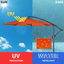 Load image into Gallery viewer, 10' Patio Outdoor Sunshade Hanging Umbrella-Orange