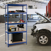 Load image into Gallery viewer, 5-Tier Steel Shelving Unit Storage Shelves Heavy Duty Storage Rack-Blue