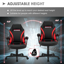 Load image into Gallery viewer, High Back Swivel Gaming Chair with Adjustable Height for Home and Office