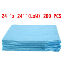 Load image into Gallery viewer, 200 pcs 24" x 24" Pet Wee Pee Piddle Pad