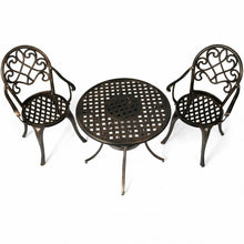 Load image into Gallery viewer, 3 pcs Outdoor Set Patio Bistro with Attached Removable Ice Bucket