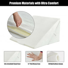 Load image into Gallery viewer, Adjustable Memory Foam Reading Sleep Back Support Pillow-White