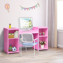 Load image into Gallery viewer, Kids Tri Folding Mirror Makeup Dressing Vanity Table Set-Pink