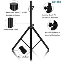 Load image into Gallery viewer, 38"- 72" Adjustable Height Tripod DJ PA Speaker Stand
