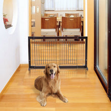 Load image into Gallery viewer, Adjustable Solid Wood Free Stand Dog Gate Pet Fence