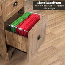 Load image into Gallery viewer, 59" Computer Desk with Drawers & Storage Cabinet-Coffee