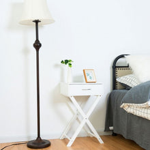 Load image into Gallery viewer, Campaign Style Modern X-Shape Accent Side End Table-White