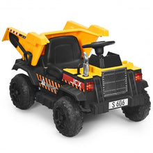 Load image into Gallery viewer, 12V Battery Kids Ride On Dump Truck with Electric Bucket