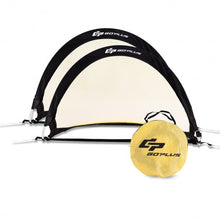 Load image into Gallery viewer, 6'/4'/2.5' Set of 2 Portable Pop-Up Soccer Goals Net-2.5'