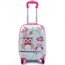 Load image into Gallery viewer, 2 pcs 12" 16" Green ABS Kids Suitcase Luggage Set