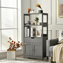 Load image into Gallery viewer, Bathroom Storage Cabinet with Drawer and Shelf Floor Cabinet-Gray