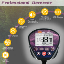 Load image into Gallery viewer, Adjustable High Accuracy Metal Detector w/Waterproof Search Coil Headphone Bag