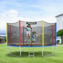 Load image into Gallery viewer, 12Ft Trampoline with Safety Enclosure Net and Ladder Outdoor for Kids Adults