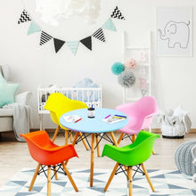 Load image into Gallery viewer, 5 Piece Kids Mid-Century Colorful Table Chair Set