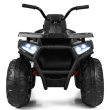 Load image into Gallery viewer, 12 V Kids Electric 4-Wheeler ATV Quad with MP3 and LED Lights-Black
