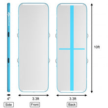 Load image into Gallery viewer, 10 Feet Air Track Inflatable Gymnastics Tumbling Mat with Pump -Navy