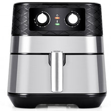 Load image into Gallery viewer, 1700W 5.3 QT Electric Hot Air Fryer w/Stainless steel & Non-Stick Fry Basket-BK