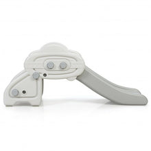 Load image into Gallery viewer, Freestanding Baby Mini Play Climber Slide Set w/ HDPE & Anti-Slip Foot Pads-Gray