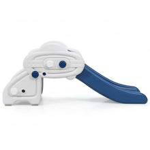 Load image into Gallery viewer, Freestanding Baby Mini Play Climber Slide Set w/HDPE & Anti-Slip Foot Pads-Blue
