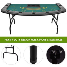 Load image into Gallery viewer, 7 Players Texas Holdem Foldable Poker Table