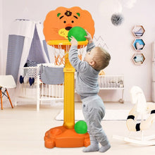 Load image into Gallery viewer, Adjustable Kids 3-in-1 Basketball Hoop Set with Balls