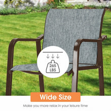 Load image into Gallery viewer, 4 PCS Counter Height Stool Patio Chair-Gray