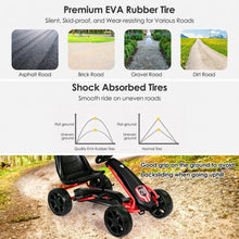 Load image into Gallery viewer, Kids Ride On Toys Pedal Powered Go Kart Pedal Car-Black