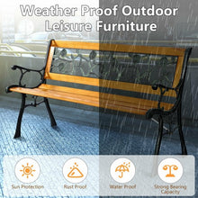Load image into Gallery viewer, GOPLUS 49 1/2" Patio Park Garden Porch Chair Bench