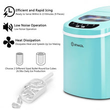 Load image into Gallery viewer, Mini Portable Compact Electric Ice Maker Machine-Green