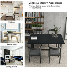 Load image into Gallery viewer, Computer Desk with Bamboo Top & Metal Frame-Black Desk