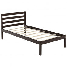 Load image into Gallery viewer, Twin Size Wood Platform Bed Frame with Headboard