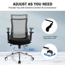 Load image into Gallery viewer, Ergonomic Mesh Office Chair Sliding Seat Height Adjustable with Armrest