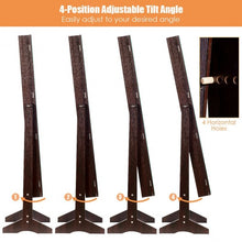 Load image into Gallery viewer, Standing Jewelry Armoire Cabinet with Full Length Mirror-Brown