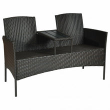 Load image into Gallery viewer, Patio Rattan Conversation Set -Red