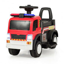 Load image into Gallery viewer, Kids 6V Battery Powered Electric Ride On Fire Truck