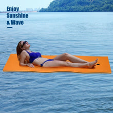 Load image into Gallery viewer, 3-layer Tear-resistant Relaxing Foam Floating Pad-Orange