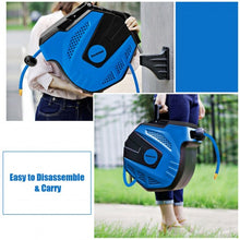 Load image into Gallery viewer, 3/8" x 49' Retractable Auto Air Hose Reel Compressor