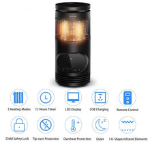 Load image into Gallery viewer, 1500 W Adjustable Thermostat Portable Electric Space Heater