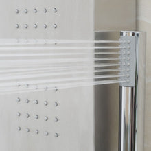 Load image into Gallery viewer, 57" Stainless Steel Rainfall Shower Panel