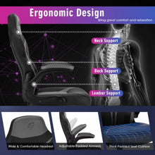 Load image into Gallery viewer, Height Adjustable Swivel High Back Gaming Chair Computer Office Chair-Gray
