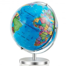Load image into Gallery viewer, 13" Illuminated World Globe 720° Rotating Map with LED Light