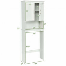 Load image into Gallery viewer, Over Toilet Space Saver Bathroom Organizer with Storage Cabinet